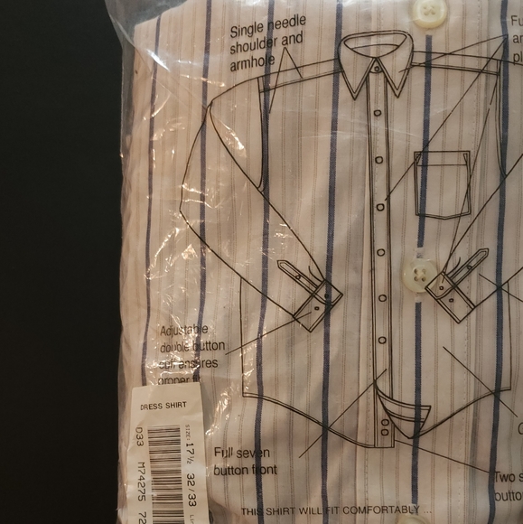 ๐ 3 for $15 Deal! ๐David Taylor button up dress shirt 17.5 32 33 - Picture 6 of 10